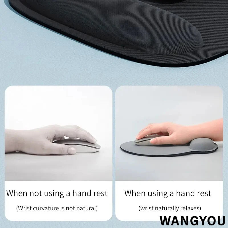 EVA Foam Wrist Mouse Pad Simple Solid Color Comfortable Thick Sponge Mouse Gaming Pc Keyboard Desk Mat 210X230MM