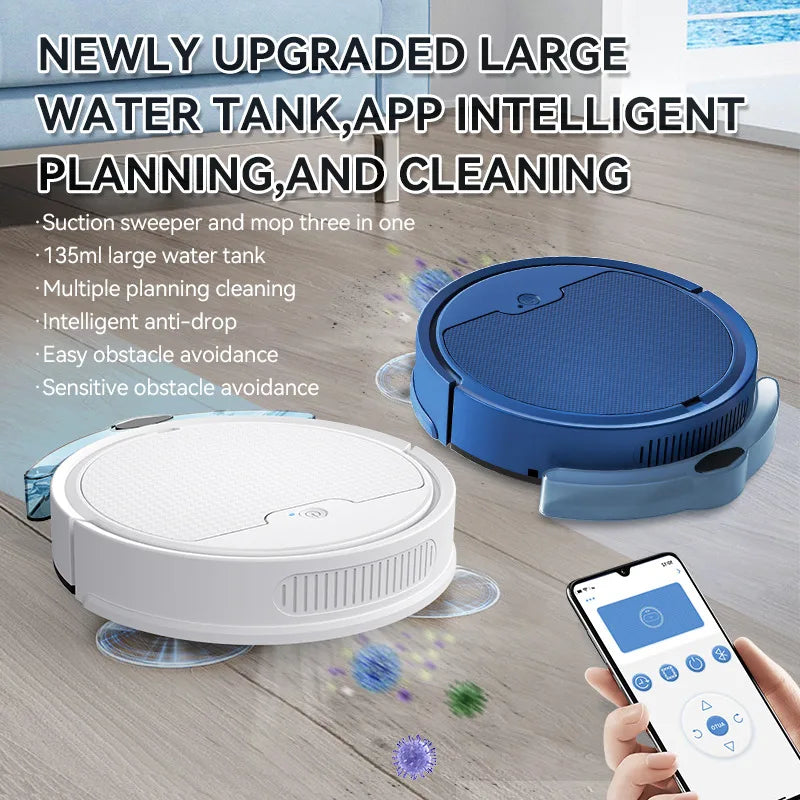 2024 New  3 In 1 Sweeping and Vacuuming Wireless Vacuum Cleaner Smart Sweeping Robot Home Sweeper Sweeping Robots For Home