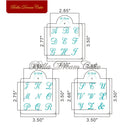 3pcs/set Capital Alphabet Cookie Stencil DIY Monogram Fondant Mold PET Chocolate Biscuit Template Cake Decorating Tools Bakeware