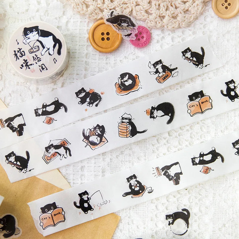 Cut Pets Washi Tape Set Kawaii Animals Washi Masking Tape Decorative Tape for Journal Book Planner Scrapbooking DIY Arts