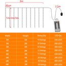 LED Garland Curtain Lights Remote Control 8 Modes USB Fairy Lights String Wedding Christmas Decor for Home Bedroom Ramadan Lamp