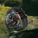 2026 GPS Smartwatch for Men 1.7 HD Screen Military Smart Watch Flashlight IP68 Waterproof 100 Sport Modes 720mAh Large Battery