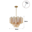 Amber Murano Glass Ceiling Chandelier Round for Dining Living Room Bedroom Modern Murano Glass Pendant Chandelier Light