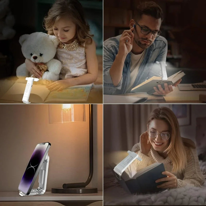Reading Light, USB Rechargeable Book Light for Reading At Night in Bed,LED Clip on Portable Bookmark Light for Reading in Bed