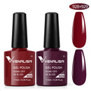 2pcs*7.5ml VENALISA Nail Gel Polish Glitter Gel Lacquer Base Nowipe Top Nail Art Salon Soak off Organic UV LED Nail Gel Varnish