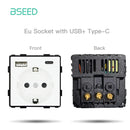 BSEED Zigbee Electric Floor Heating Thermostat LED Sensor Water Gas Boiler Smart Temperature Controller Without Frame Tuya Alexa