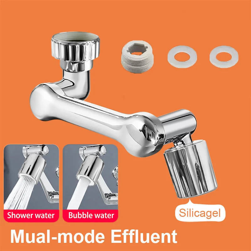 1080° Universal Rotation Faucet Extender Sprayer Head Kitchen Robot Arm Extension Faucets Mixer Aerator Bubbler Water Tap Nozzl