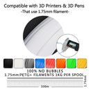 SUNLU 10KG 3D Filament PETG Filament 10kg 22 lbs 1.75mm 3D-Drucker-Filament Gute Säure- und Alkalibeständigkeit Hohe Transparenz