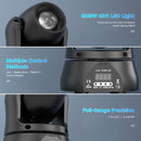 Yiflamefly 4Pcs 40W Mini Beam Moving Head Light Stage Light Standard DMX512 13CH for Concert Party Weddings Nightclub Dance Hall