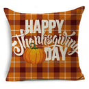 Thanksgiving Pumpkin Plant Pillowcases Linen Decor Throw Cushion Cover For Car Sofa Pillowcase Outdoor Garden Home Decoration