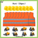 Kids Construction Party Favors for Boys Construction Vest Hat toys Worker Costumes Dress Up Construction Birthday Party Supplies