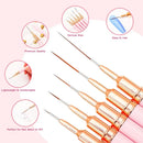 Ultra Fine Nail Art Liner Brushes Set, Professional Thin Line Painting Pens, Manicure Tools for Nail Art Design & Detail Drawing