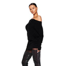 Women's Off-Shoulder Mini Dress Long Sleeve Oblique Neck Bodycon Sexy Short Fashion for Party Club Fall Winter