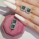 2026 Pink Silver Color Zircon Stud Earrings For Women Earing Girl Party Gift 1 dollar items Gothic freeshipping y2k Jewelry Z7