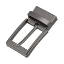 KOLBER Fashion Men's Belt Buckle High Quality Zinc Alloy 3.5cm Reverse Buckle Smooth Silver Belt Pin Buckle for Trousers Male