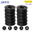 JAYO 3D Filament Printer PLA PLUS/PLA /PETG/PLA+2.0/ABS/TPU 1.75mm 10Rolls for FDM 100%No bubbel 3D Printer Materials DIY Gift