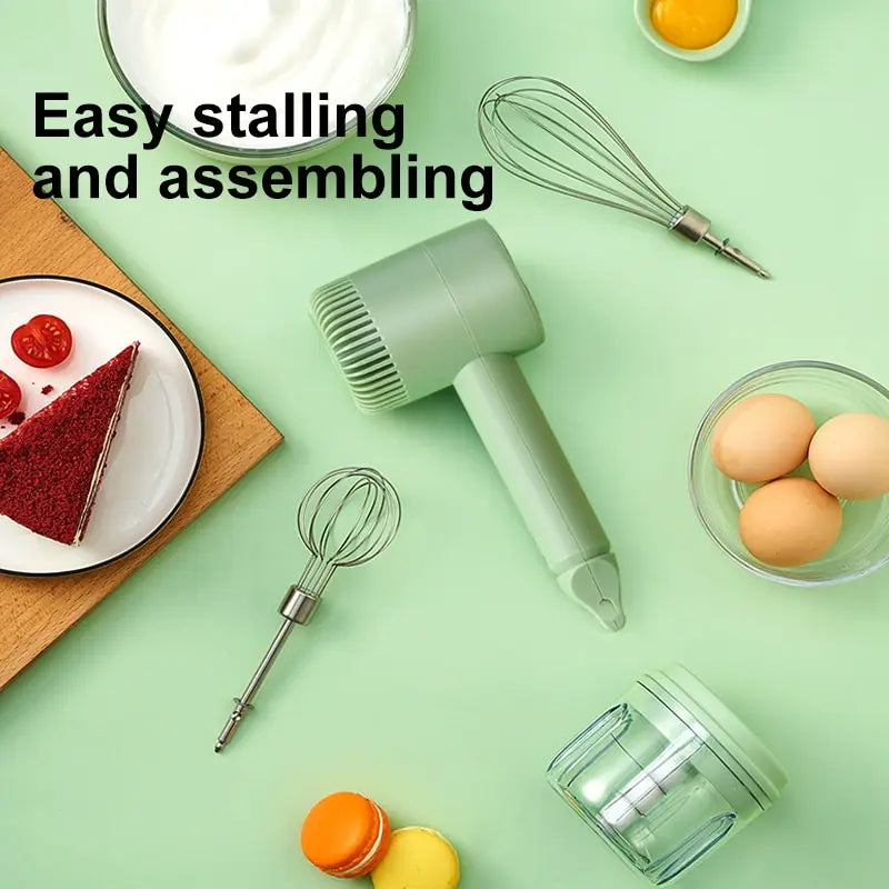 Automatic Egg Beater Electric Household Baking Cream Beater And Dough Beater Cake Mixer Cream Beater Mini Electric Wireless Hand