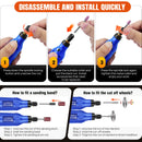 DayPlus Cordless Rotary Tool,1.5Ah 5-Speed, LED Power Multi Tool 80Pcs Accessories Kit for Carving, Polishing, Sanding, Drilling