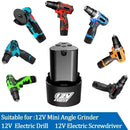 New 12V 1.5/2.0/3.0Ah large capacity rechargeable lithium battery angle grinder electric drill screwdriver backup battery