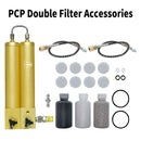 TUXING 300Bar Air Compressor Filter Oil-water Filter Separator Double Filter with Safety Valves Activated Carbon Hybrid Filter