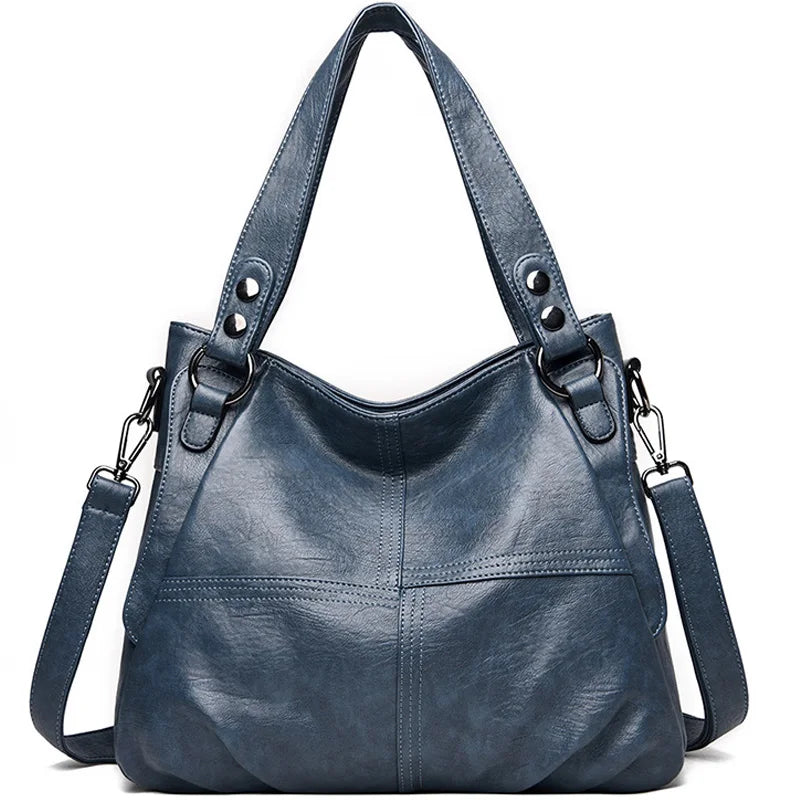 2023 Trend Large Capacity Genuine Tote Shoulder Bags Fashion Top-Handle Bag High Quality Leather Sac Casual Design Handbag Purse