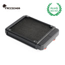 FREEZEMOD water cooler aluminum radiator threaded mouth tight 17 crest fins ROHS certification.  SR-L120G14