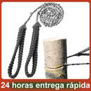 Pocket Chainsaw With Paracord Handle Outdoor Survival Gear Folding Chain Hand Saw Fast Wood & Tree Cutting Hand Chainsaw For
