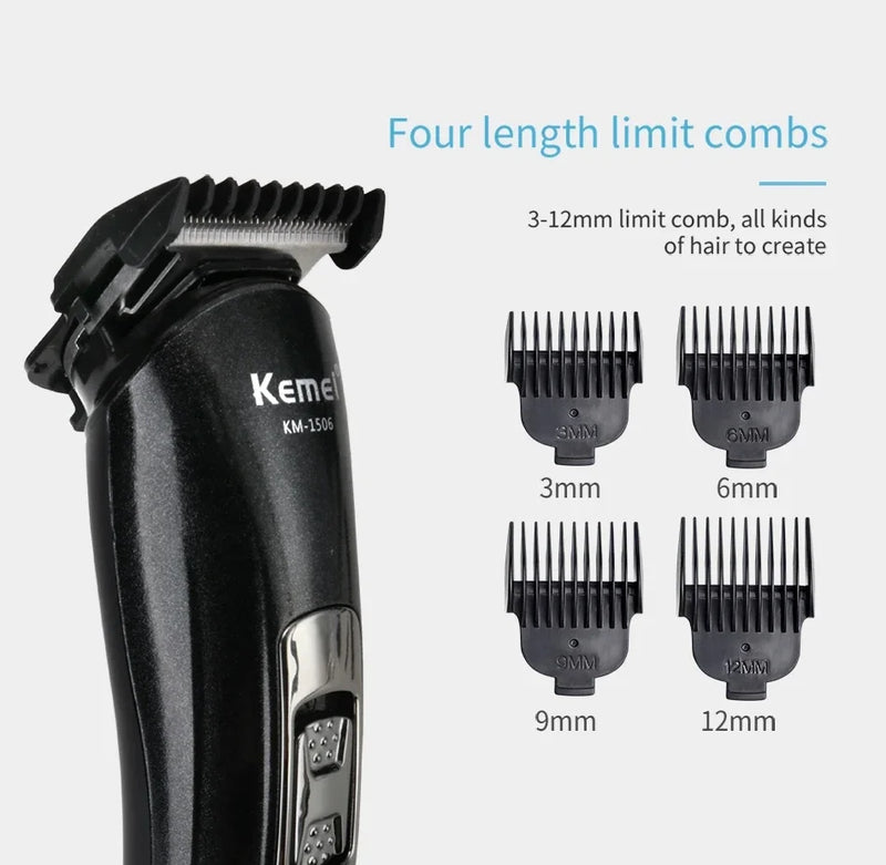 Kemei KM-1506 3 In 1 Electric Shaver USB Charging Hair Trimmer Electric Rechargeable Nose Professional Shaving Machine  trimmer