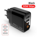 PZOZ USB Type C Charger 30W Fast Charging QC 3.0 PD 20W Quick Charge LED Display For iPhone 14 13 12 Pro Max Plus Samsung Xiaomi