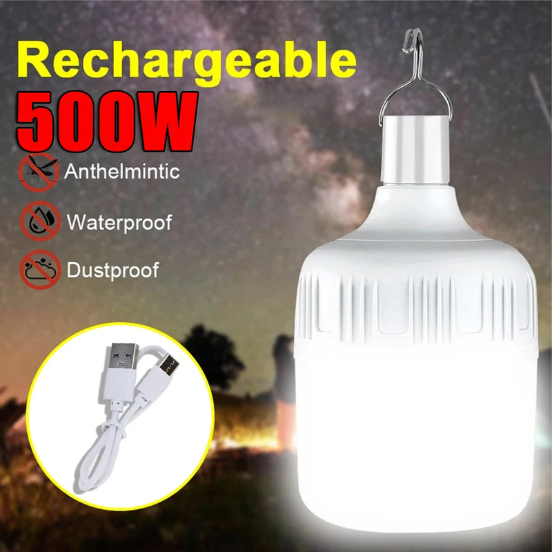 Rechargeable Lamp Led Light Lantern Portable Camping Lights Emergency Bulb High Power Tents Lighting Flashlight Equipment Bulb