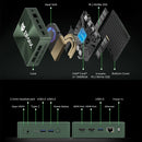 Bmax B6 Plus Mini Pc Intel I3-1000Ng4 Windows 11 Pc 12Gb Ddr4 Ram 512Gb Nvme Ssd Wifi 5 USB 3.0 USB * 3 HDMI * 2 Bluetooth4.2