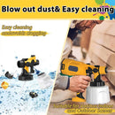 1400ML Electric Spray Gun 1000W Powerful HVLP Paint Sprayer 6 copper nozzles Auto Furniture Steel Coating Airbrush