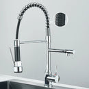 Pull Down Spring Kitchen Faucet Single Lever Hot Cold Mixer Water For Kitchen Sink Dual Spout Nozzle Faucets Crane