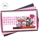 Valentine's Day Love Heart Metal Cutting Dies Clear Stamps Stencil for Scrapbook Diary Decoration Embossing Template DIY Card