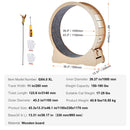 The Meridian Wheel | Solid Wood Cat Exercise Wheel for Indoor Cats