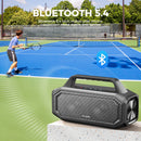 W-KING BT261-2 Portable Bluetooth 80W Wireless Speaker, IPX6 Waterproof Loud with Bass Boost, Stereo Pairing, Reverse Charging