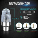 2 Pcs Car Wheel Tire Led Light Colorful Equipment Valve Lamp Air Valve Stem Caps Cover Accessories For Mountain Bicycle Motor