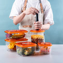 LAIMENG Vacuum Container Plastic Food Storage Container With Lid Damp Proof Large Capacity Kitchen Box for Vacuum Sealer S250