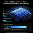 BMAX B3 Pro Mini PC Windows 11 Intel N5095 8GB RAM DDR4 256GB SSD Intel UHD Graphics 1000Mbps Ethernet