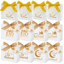 5/10 Stück Eid Mubarak Süßigkeiten Geschenkboxen Ramadan Kareem Keks Snack Verpackungsbox Tasche 2024 Muslimisch Islamische Party Dekorationsartikel