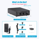 Fosi Audio 300Wx2 HiFi Sound Power Amplifier Upgrade New  TPA3255 Class D Stereo Amp With Treble Bass For Home Speaker