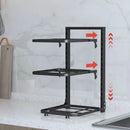 Adjustable Pot Rack Organizer Cabinet Storage Kitchen Organizer Pot Lid Rack Cookware Holders Home Storage Kitchen Accessories