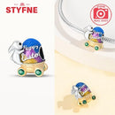 925 Silver Blue Star Easter Egg Charms Colorful Beads Fit Original Bracelets for Women Jewelry Party DIY Fine Gifts Accessories