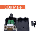 DB9 serial COM RS232 transfer-free Male Female Signals terminals connector D sub 9Pin hole