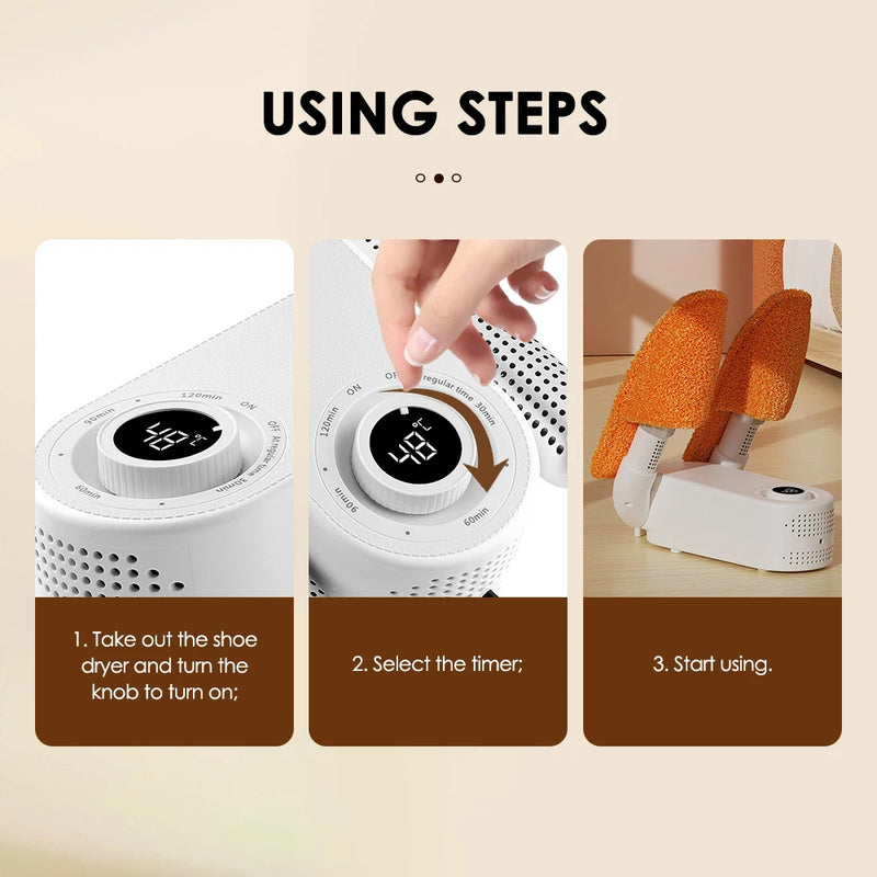 Electric Shoe Dryer Boot Warmer Shoe UV Foot Boot Dryer Eliminate Odor Fast Drying Boot Deodorizer Multifunction Socks Dryer