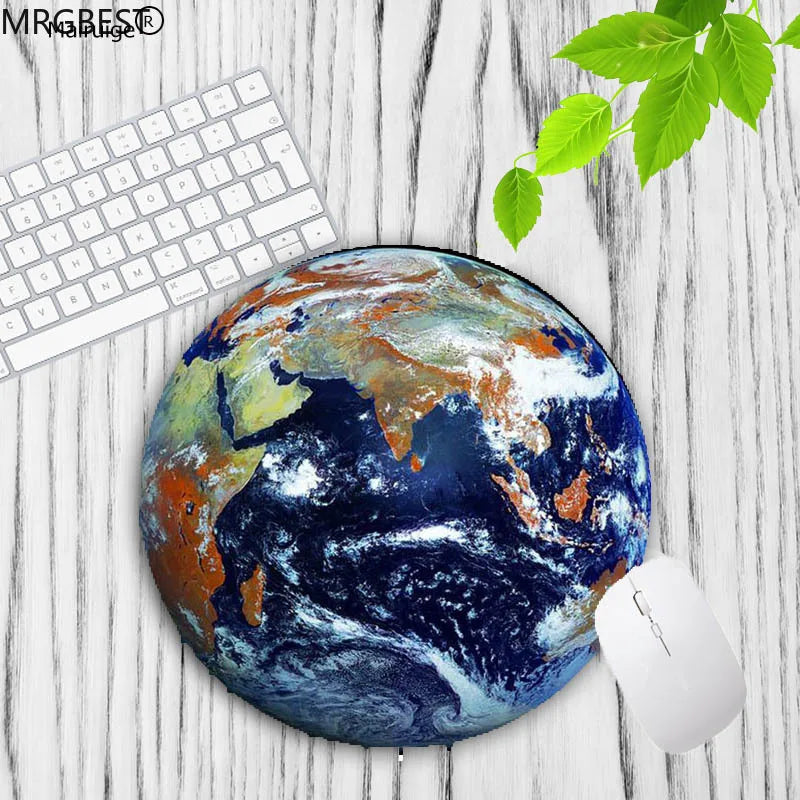 MRGBEST Earth Lunar Planet Carpet Desk Mat Pc Accessories Office Mouse Pad Table Cushion Mouse Mat Pad on The Table Keyboard Pad