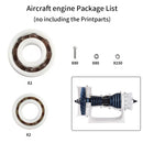 For Bambu lab 3D Printer Model Aircraft engine/LED Light/Marble Track 3D Print Parts without the Printpats