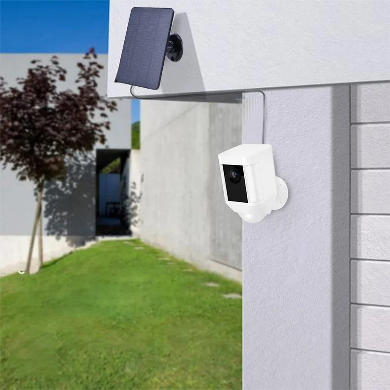 4W 5V Solar Panel Kit Waterproof Adjustable Wall Mount Bracket with 9.8FT Charging Cable for Ring Stick Up&Spotlight Camera