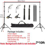 Backdrop Stand Photo Video Studio Background Stand Backdrop Support System Kit Photography Studio Scenery Shelf Frame Light Kit