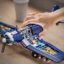 Attack Airplane Model Building Block Set, Military Theme Building Toys, Military Toys Gifts for Kid and Adult